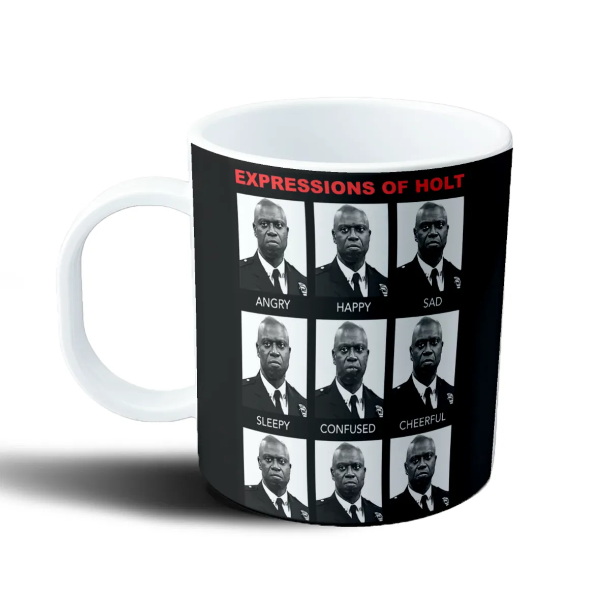Taza de Plástico Brooklyn 99 Expresiones de Holt - vista 2