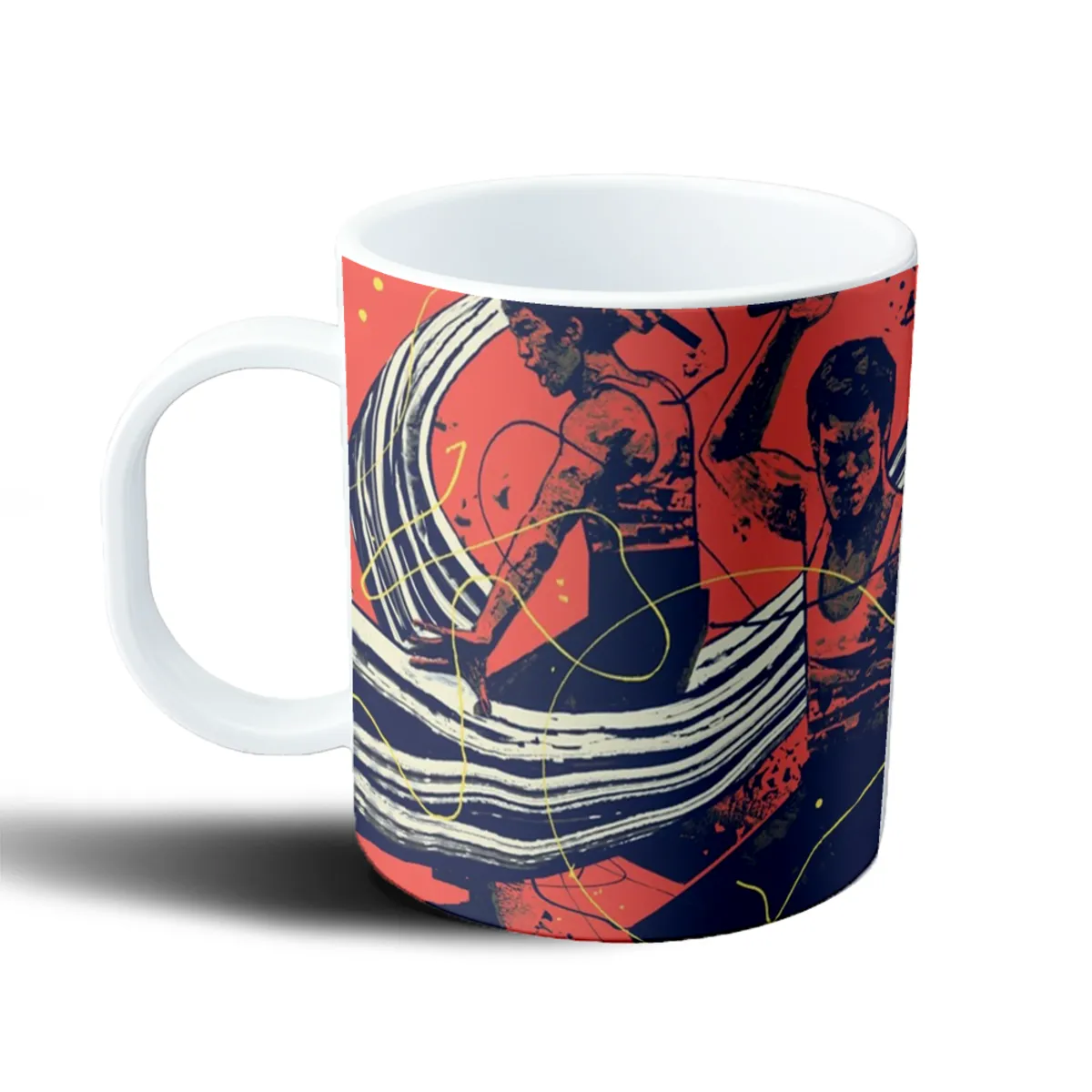 Taza de Plástico Bruce Lee Retrato Pop Art - vista 2