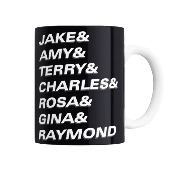 Taza de Cerámica Brooklyn 99 Nombres de Personajes