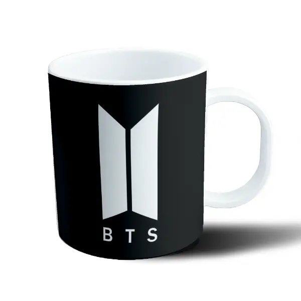 Taza de Plástico BTS Logo Negro