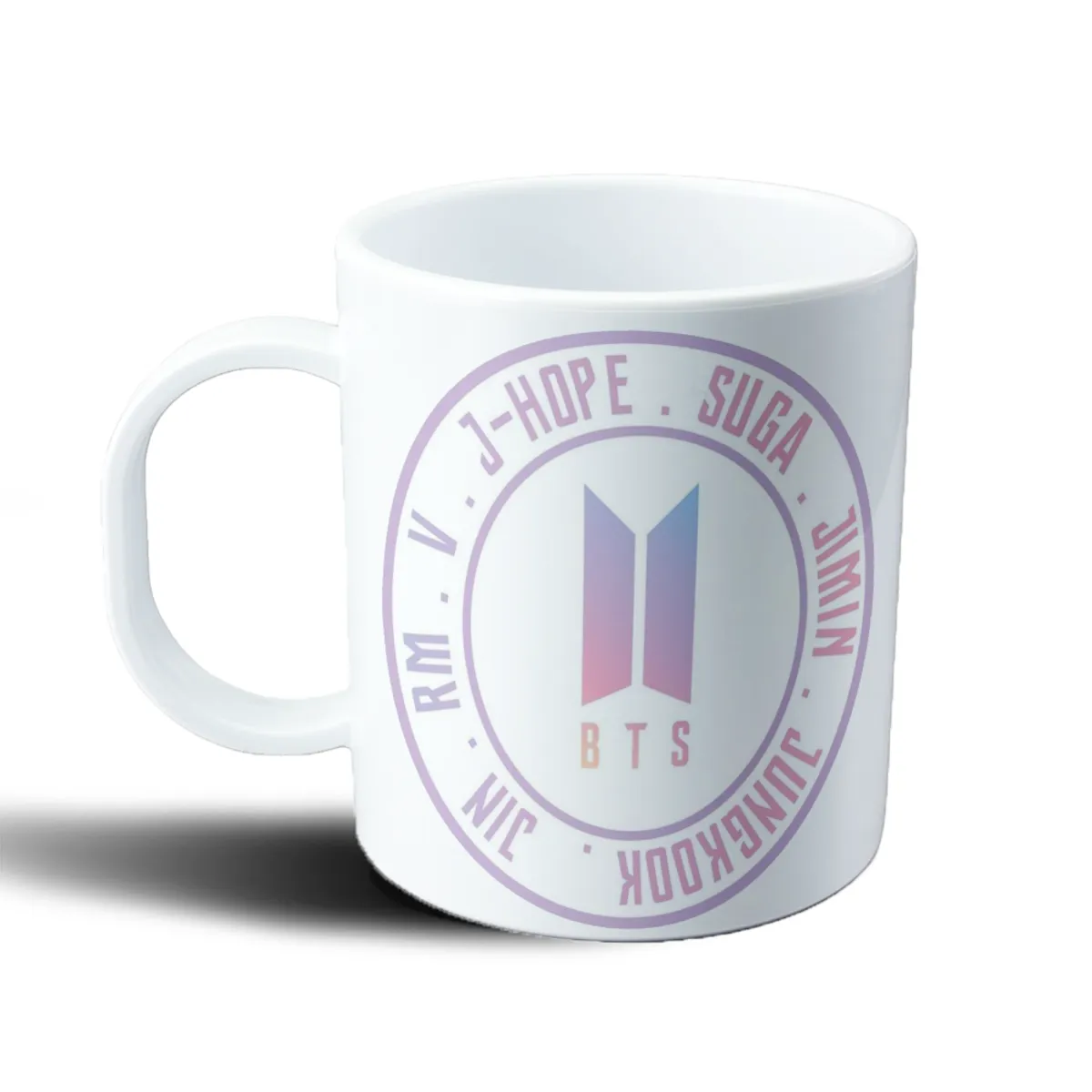 Taza de Plástico BTS Logo Integrantes Círculo - vista 2