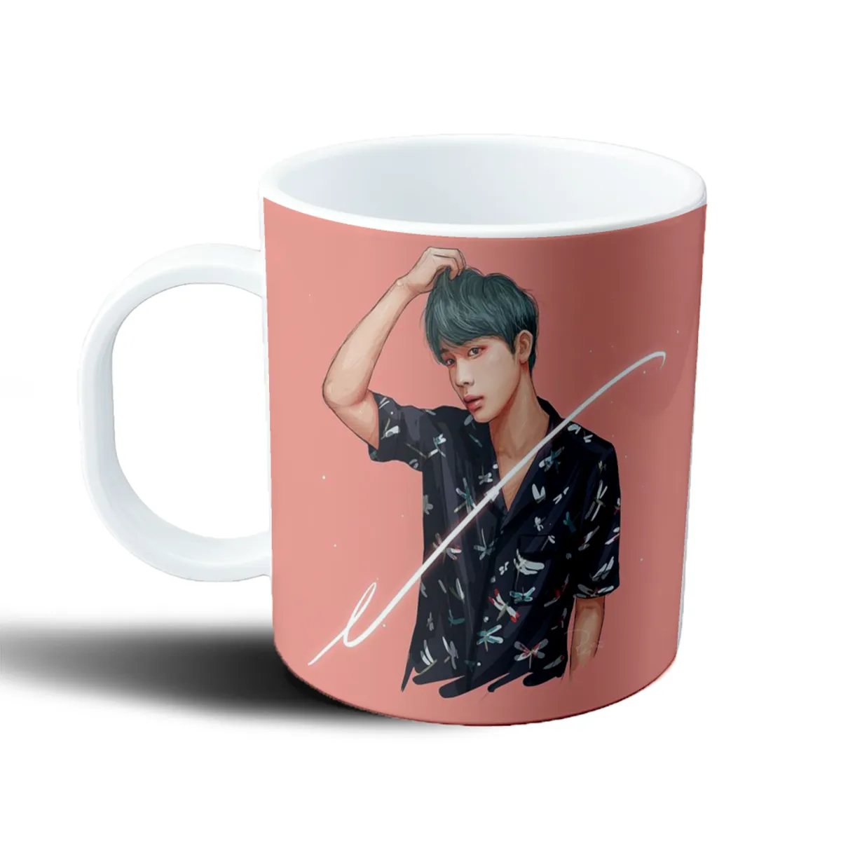 Taza de Plástico BTS Jin Ilustración Camisa Dragones - vista 2