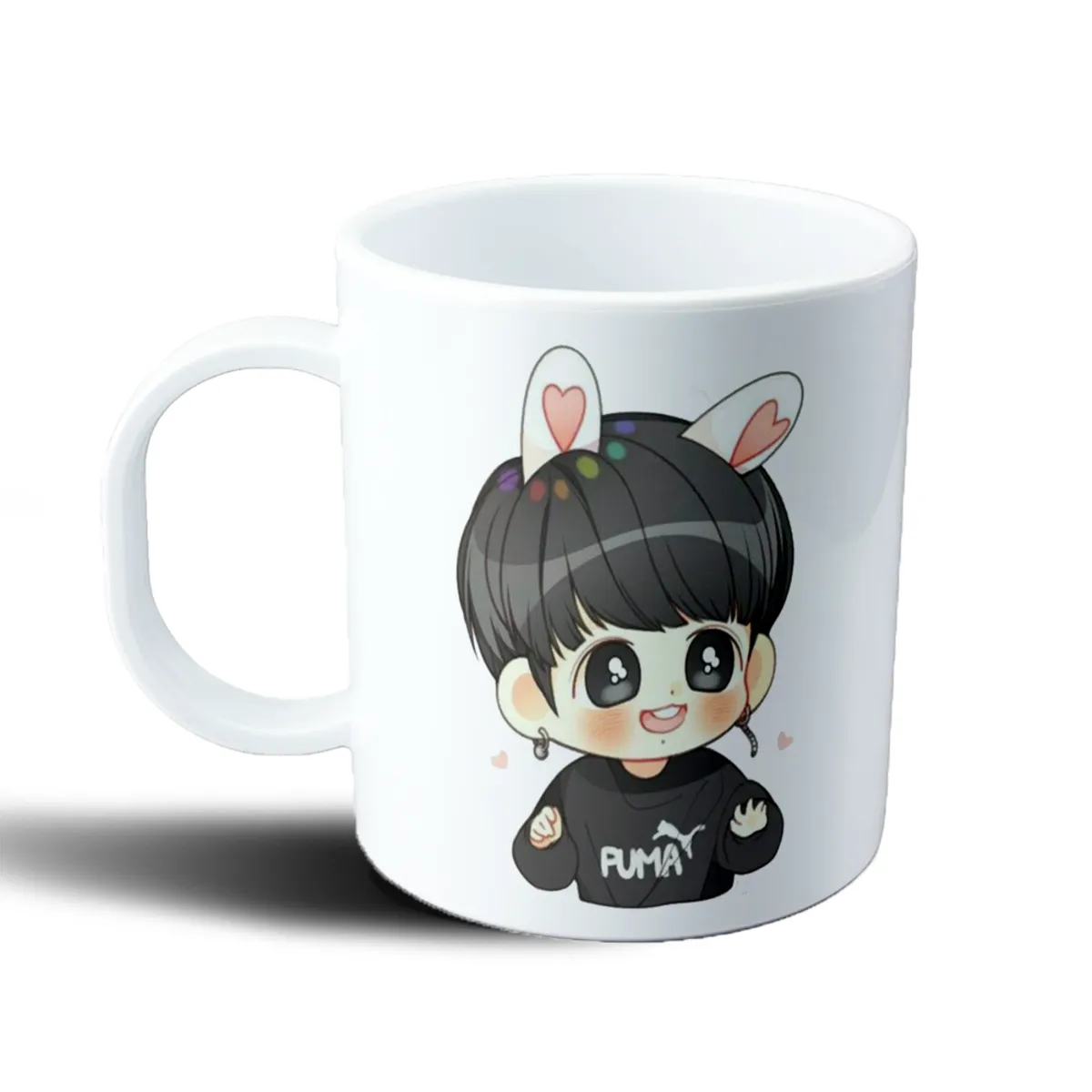 Taza de Plástico BTS Jungkook Chibi Orejas de Conejo Puma - vista 2