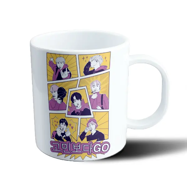 Taza de Plástico BTS Comic Pop Art Go