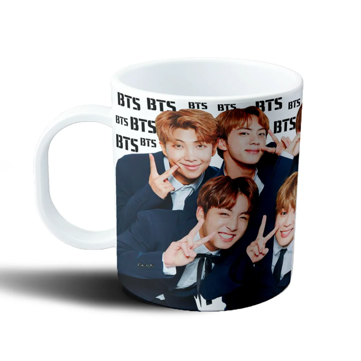 Taza de Plástico BTS Foto Collage Integrantes - vista 2