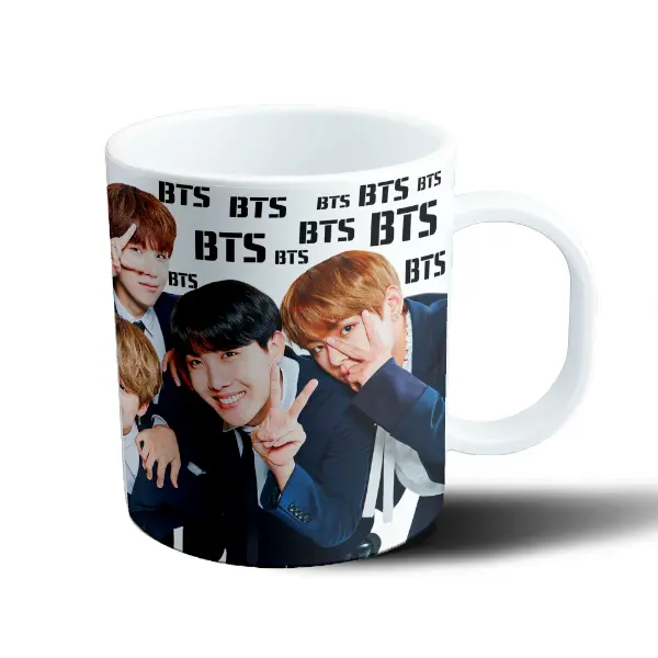 Taza de Plástico BTS Foto Collage Integrantes