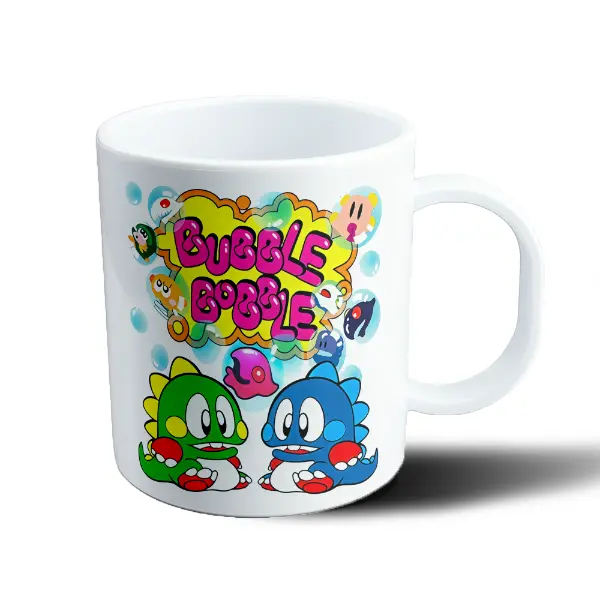 Taza de Plástico BubbleBobble Bub y Bob