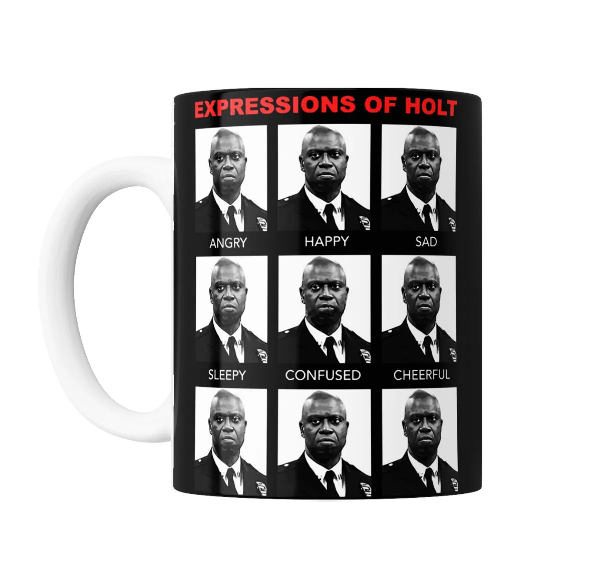 Taza de Cerámica Brooklyn 99 Expresiones de Holt - vista 2