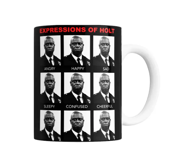 Taza de Cerámica Brooklyn 99 Expresiones de Holt
