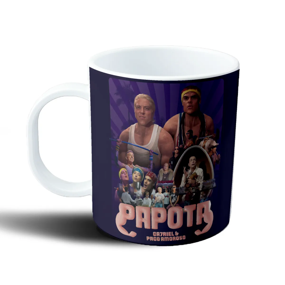 Taza de Plástico Ca7riel & Paco Amoroso Papota - vista 2