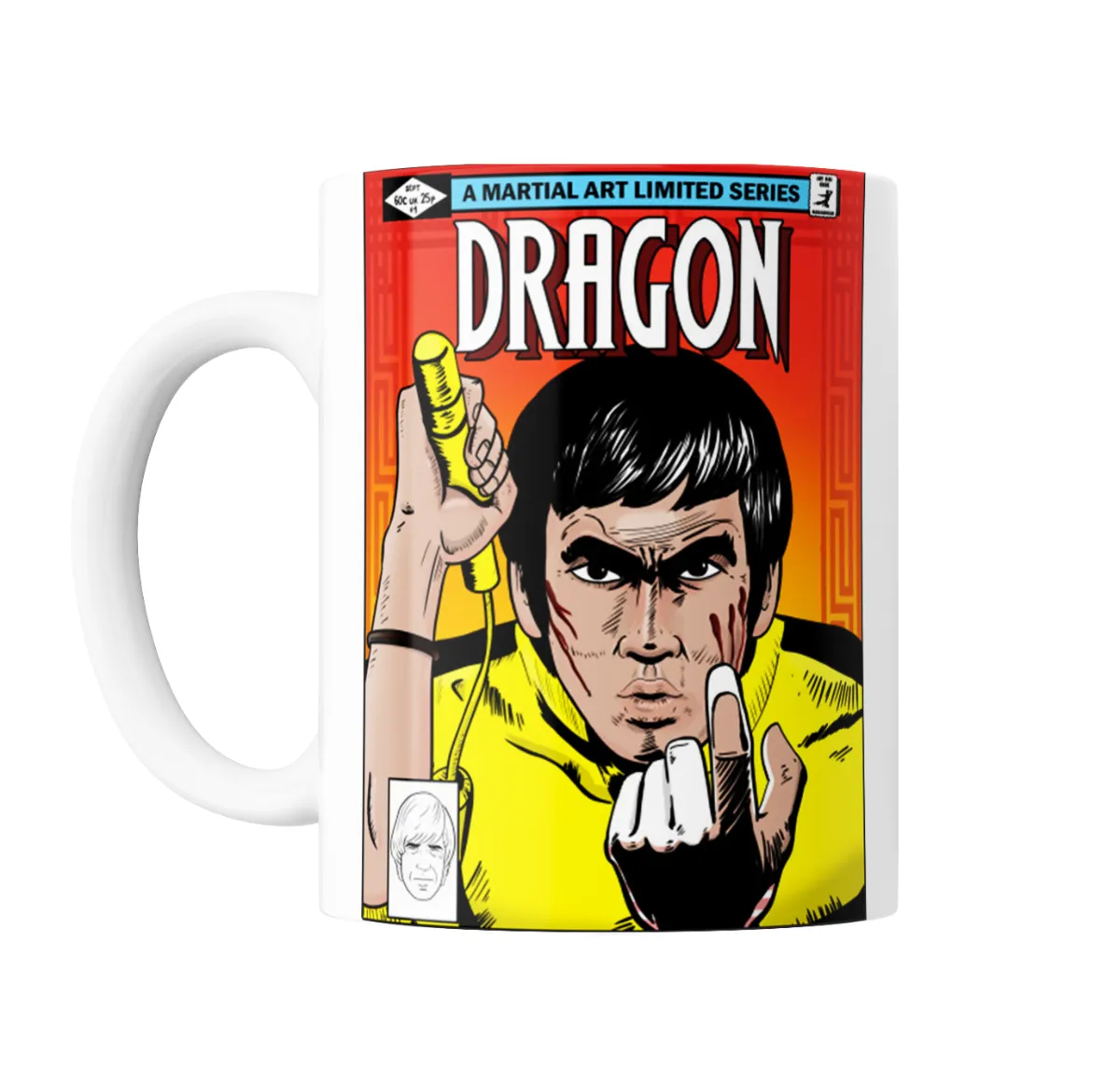 Taza de Cerámica Bruce Lee Dragon Cómic Artes Marciales - vista 2