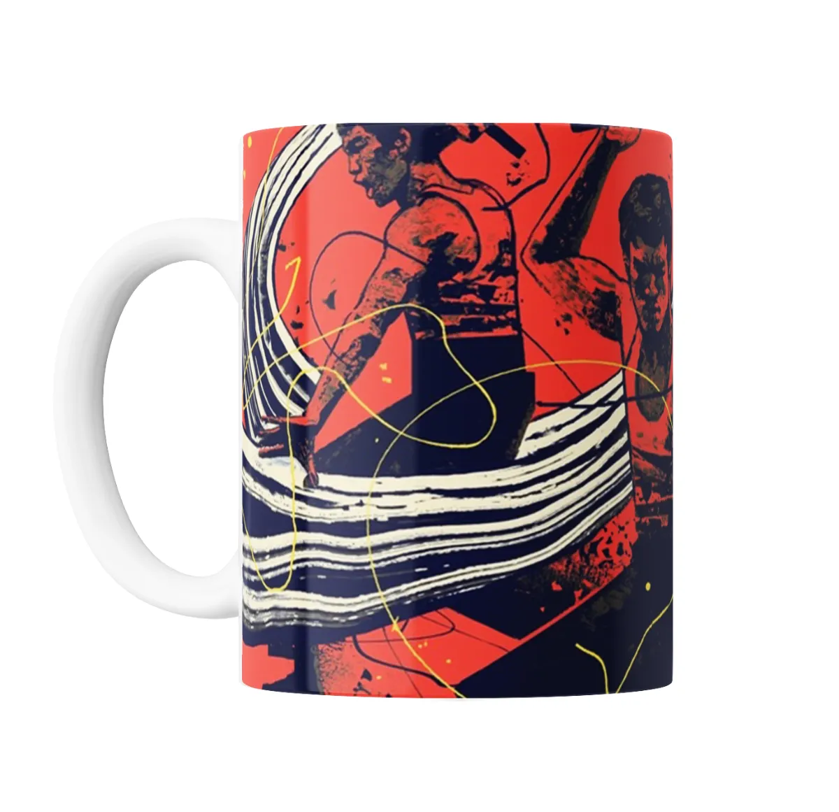 Taza de Cerámica Bruce Lee Retrato Pop Art - vista 2