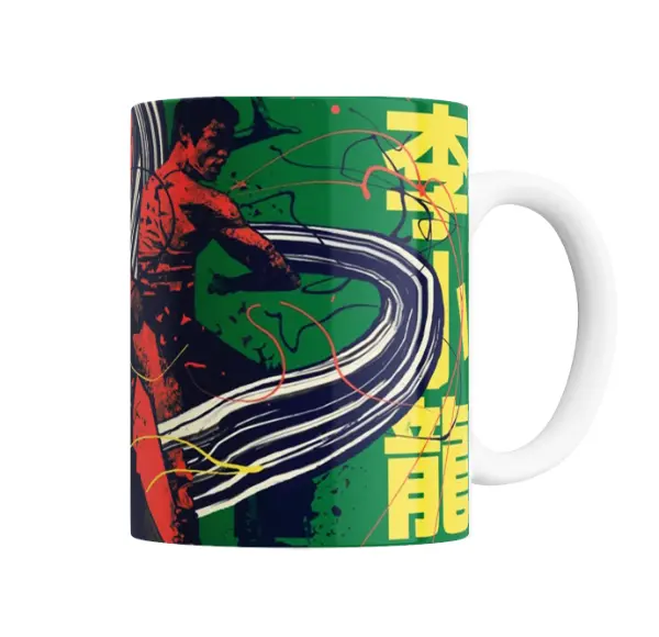 Taza de Cerámica Bruce Lee Retrato Pop Art