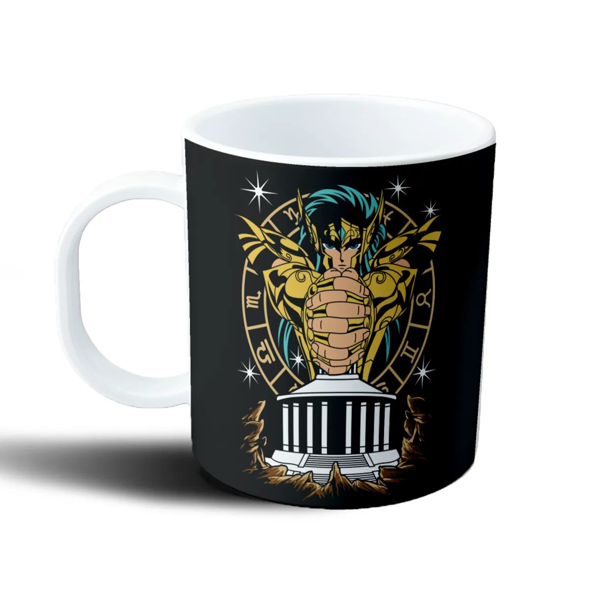 Taza de Plástico Caballeros del Zodiaco Shun de Virgo Santuario - vista 2