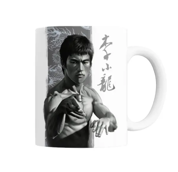 Taza de Cerámica Bruce Lee Kung Fu Dragón