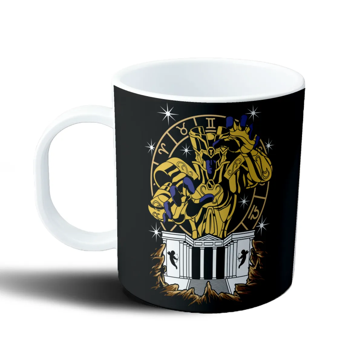 Taza de Plástico Caballeros del Zodiaco Géminis Dorado Templo - vista 2
