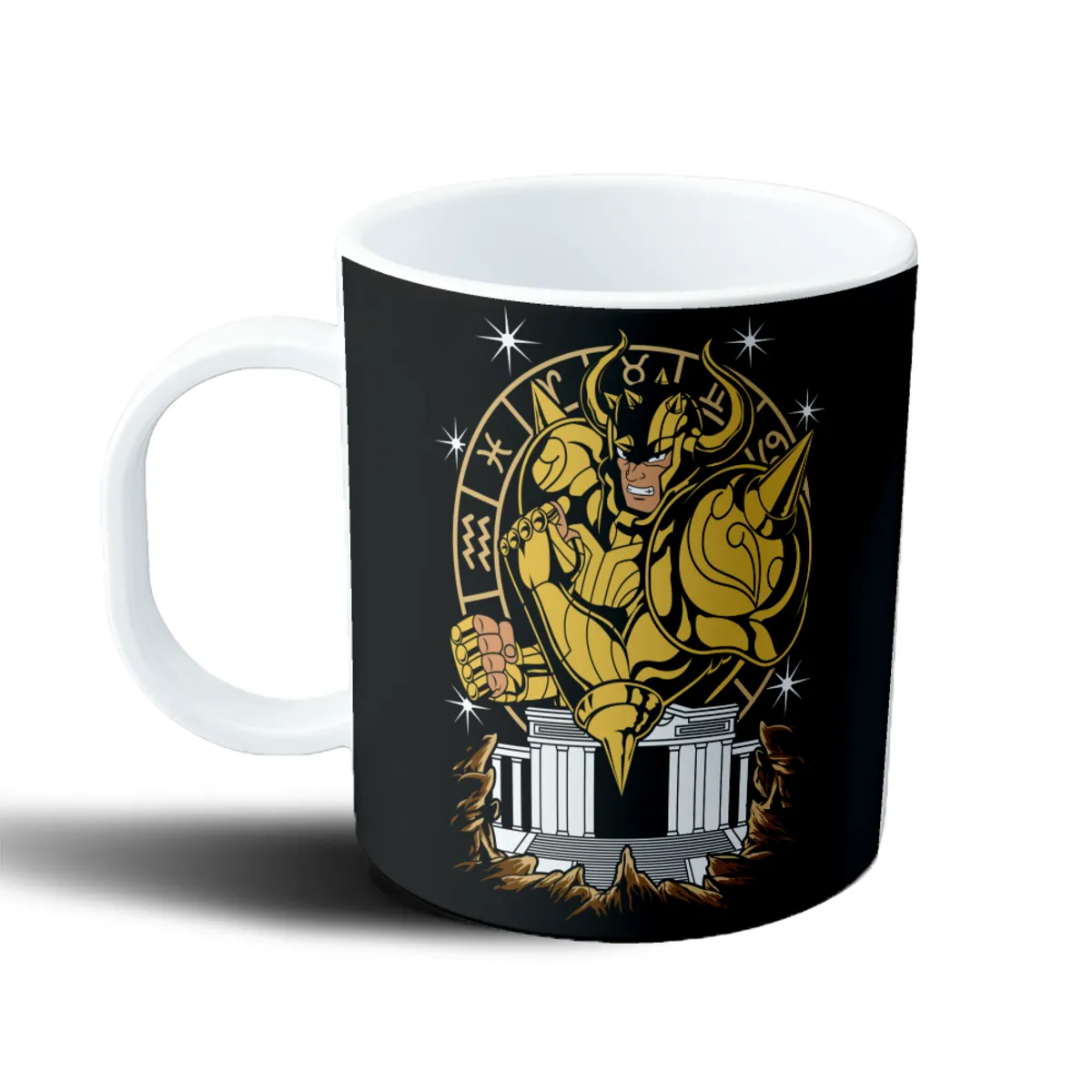 Taza de Plástico Caballeros del Zodiaco Aldebarán de Tauro - vista 2