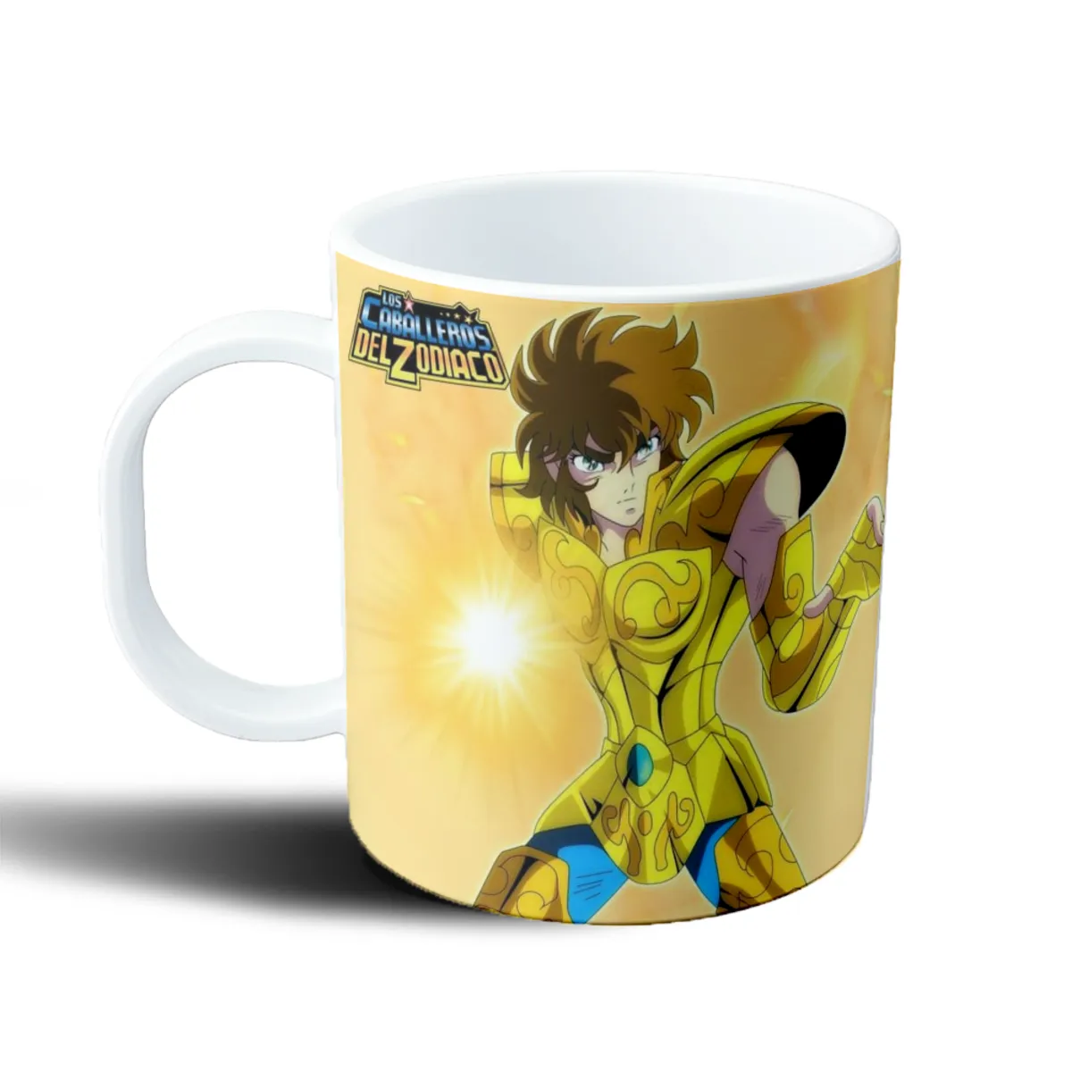 Taza de Plástico Caballeros del Zodiaco Seiya Armadura Dorada Sagitario - vista 2