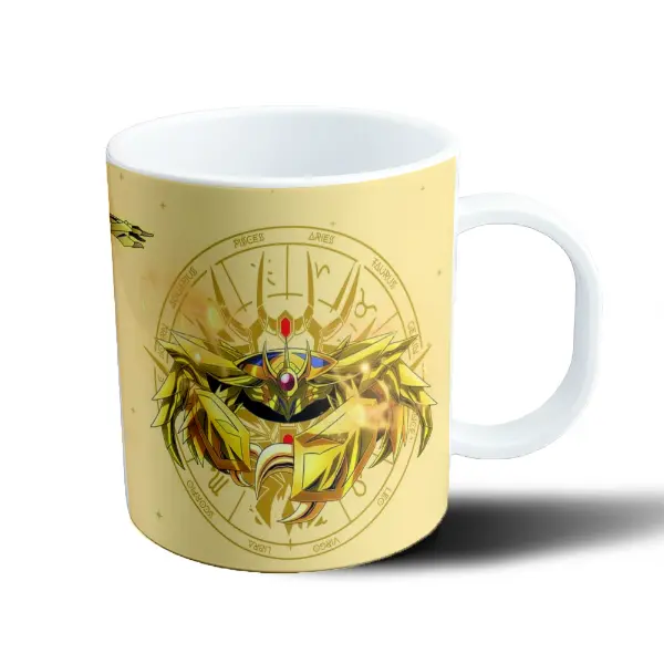 Taza de Plástico Caballeros del Zodiaco Armadura Dorada