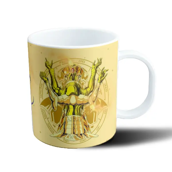 Taza de Plástico Caballeros del Zodiaco Caballero Dorado
