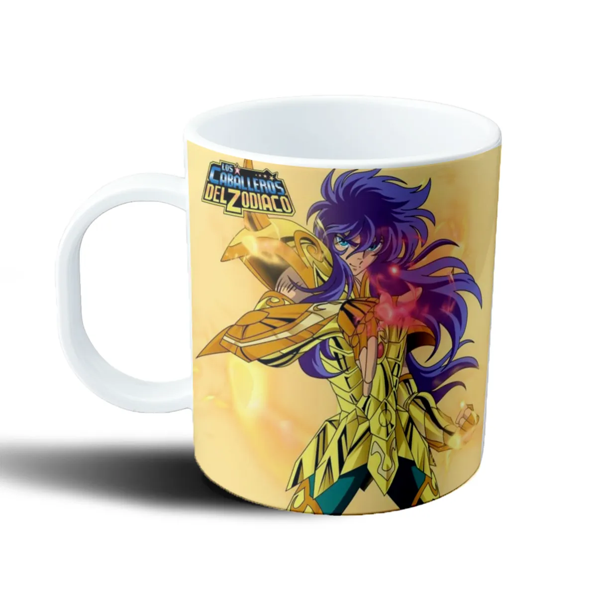 Taza de Plástico Caballeros del Zodiaco Santo Dorado Armadura Dorada - vista 2