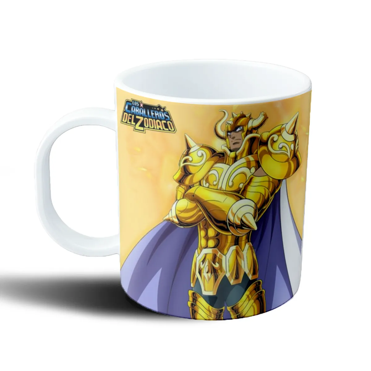 Taza de Plástico Caballeros del Zodiaco Tauro Oro - vista 2