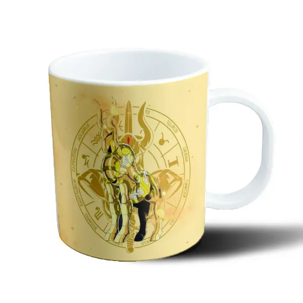 Taza de Plástico Caballeros del Zodiaco Aiolia de Leo