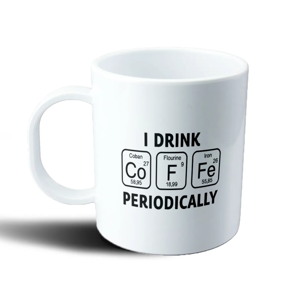 Taza de Plástico I Drink Periodically Café Tabla Periódica - vista 2