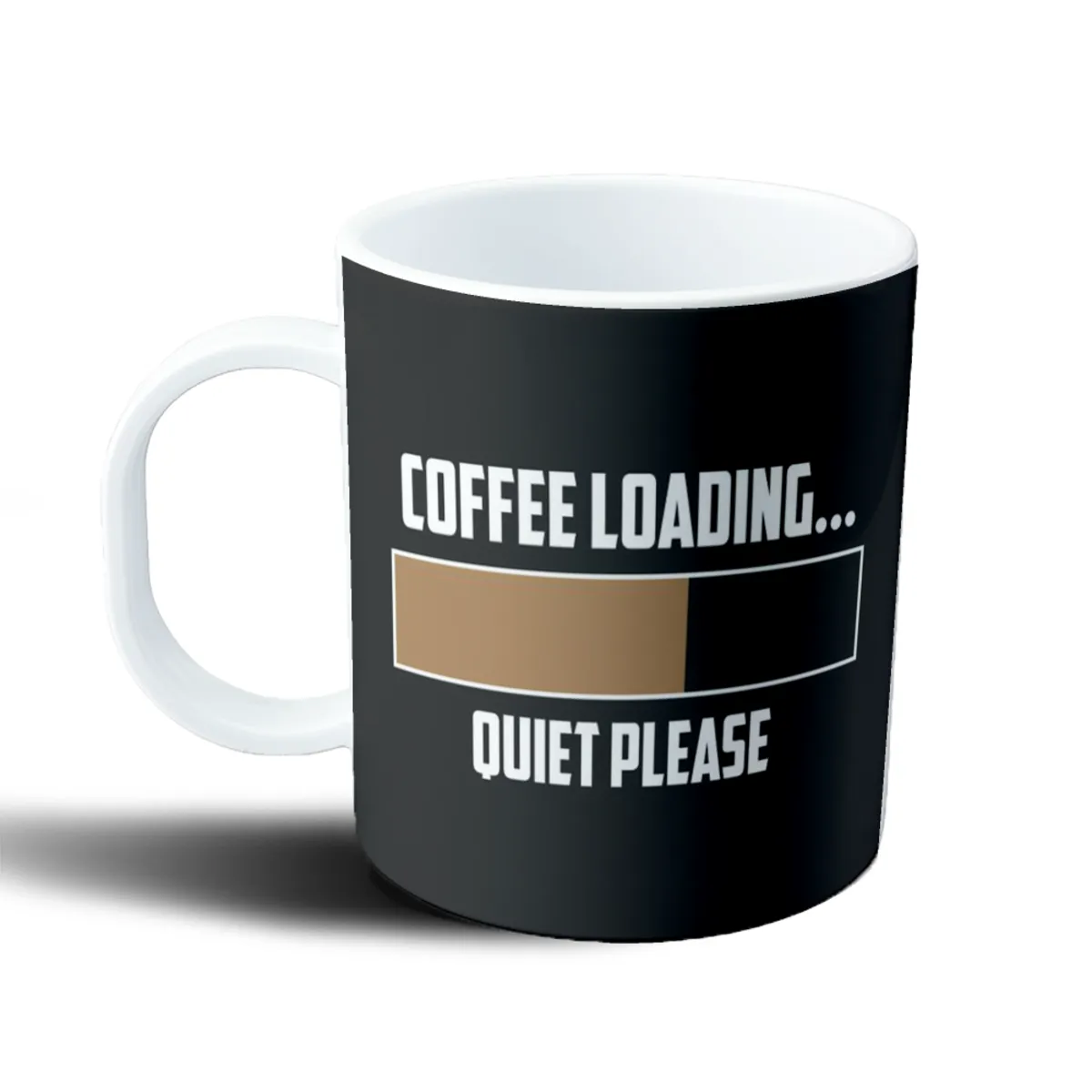 Taza de Plástico Coffee Loading Quiet Please - vista 2