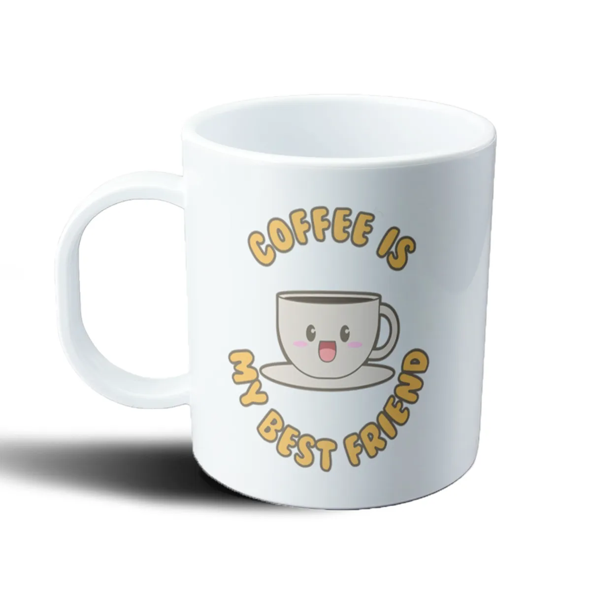 Taza de Plástico Coffee Is My Best Friend Taza Kawaii - vista 2