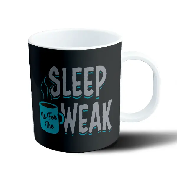 Taza de Plástico Sleep Is For The Weak Café