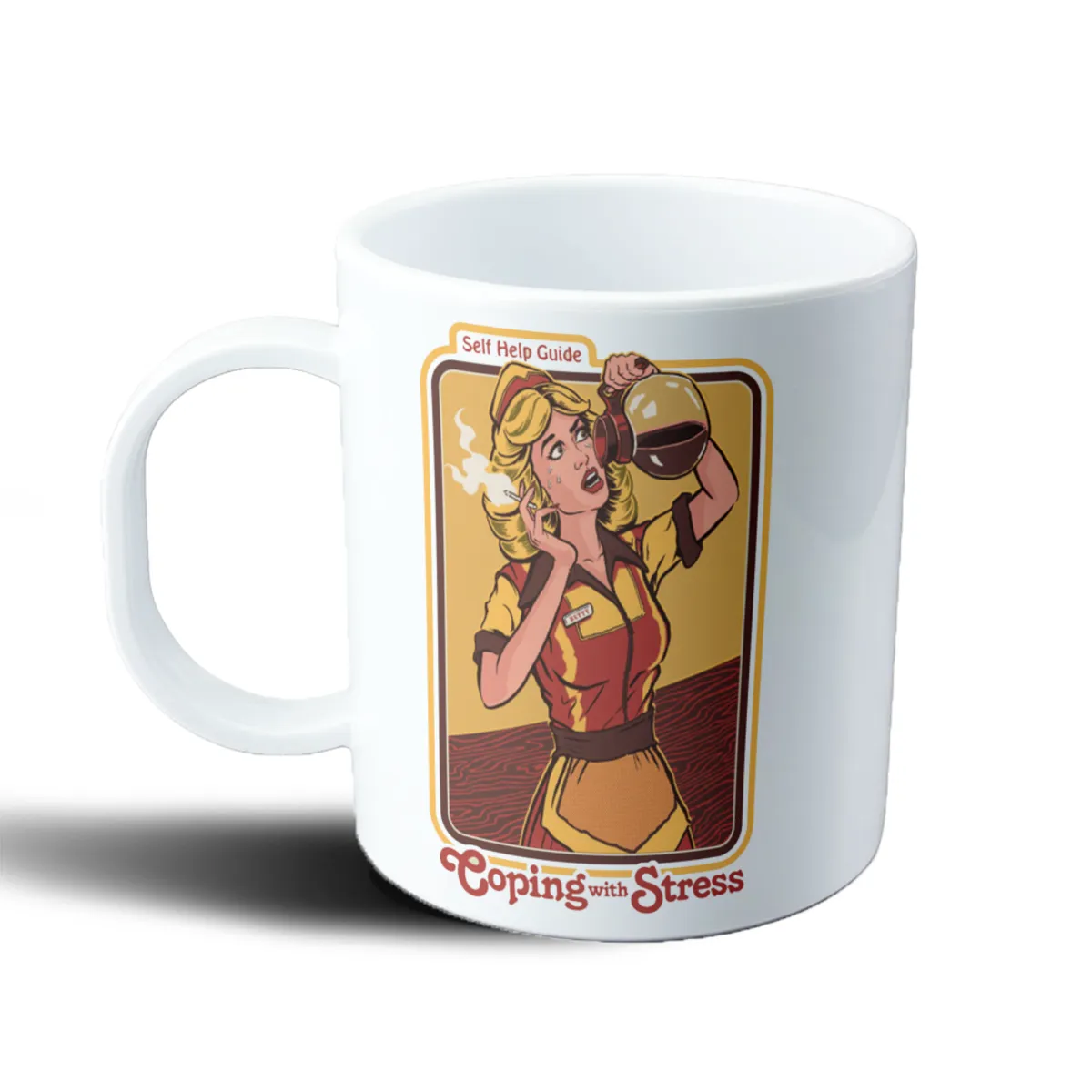 Taza de Plástico Self Help Guide Coping with Stress - vista 2