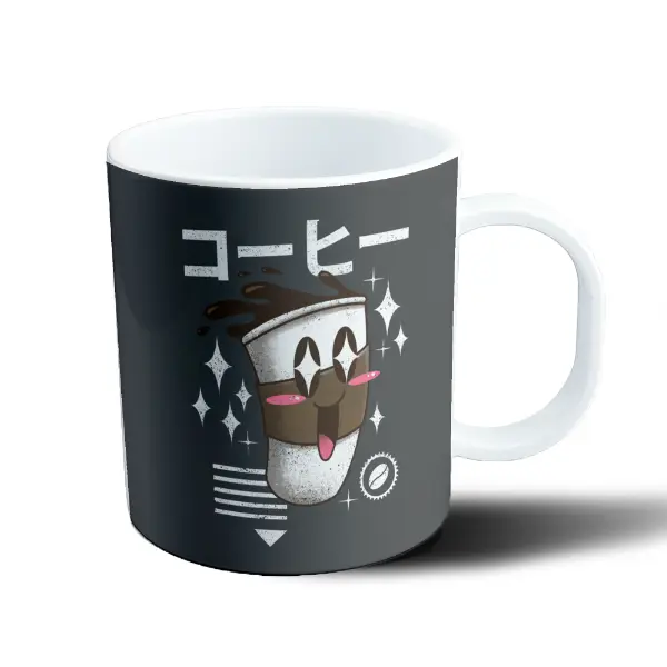 Taza de Plástico Café Kawaii Japonés