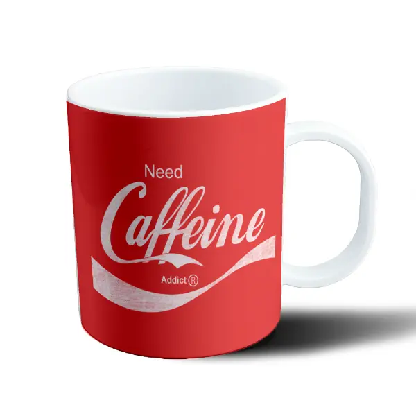 Taza de Plástico Need Caffeine Addict