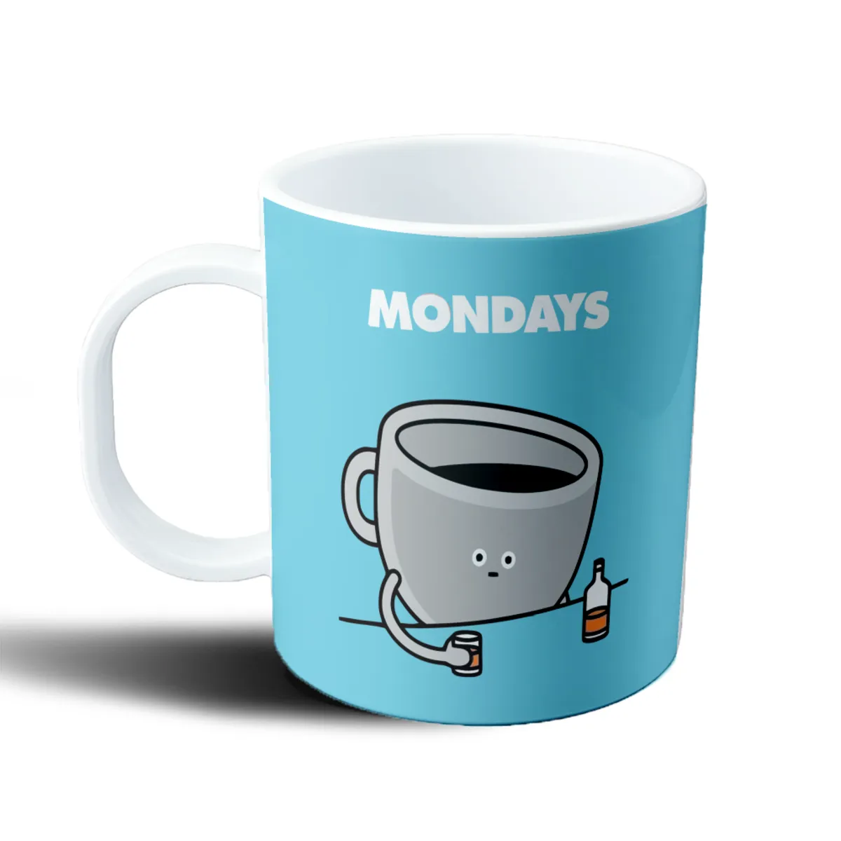 Taza de Plástico Mondays Taza Cafe Cansada con Whisky - vista 2
