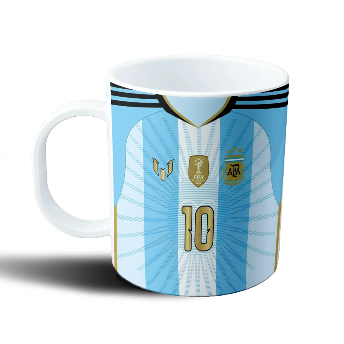 Taza de Plástico Despedida Messi Selección Argentina 10 Mundial 2022 - vista 2