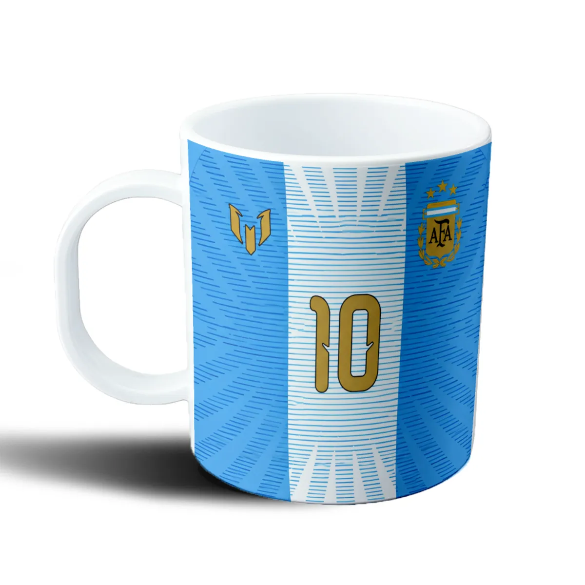Taza de Plástico Argentina Messi Camiseta 10 Despedida - vista 2