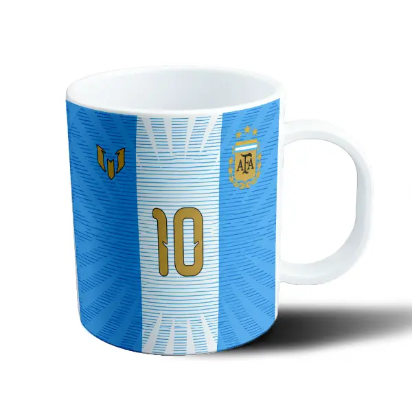 Taza de Plástico Argentina Messi Camiseta 10 Despedida