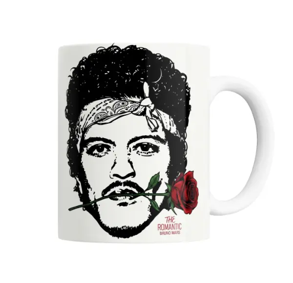 Taza de Cerámica Bruno Mars The Romantic Rosa