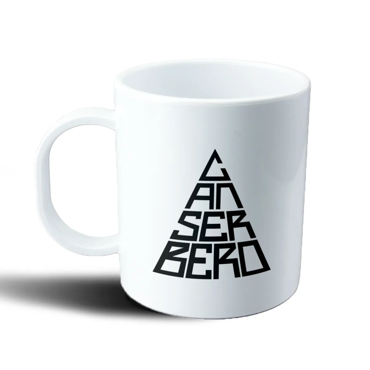 Taza de Plástico Canserbero Triángulo Tipografía - vista 2