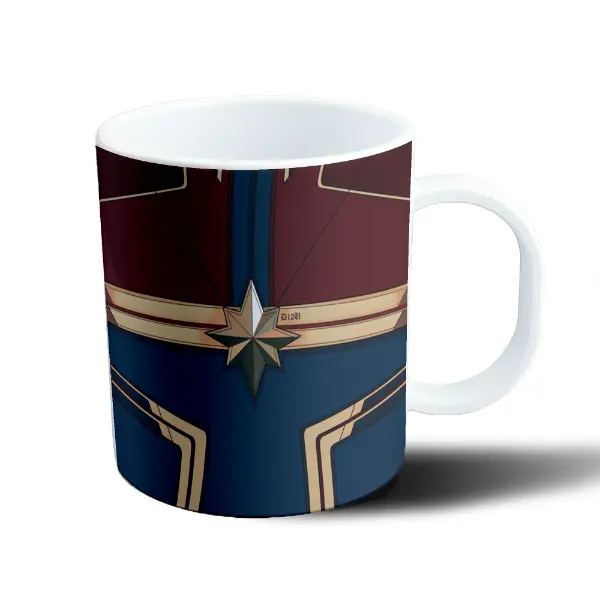 Taza de Plástico Capitana Marvel Traje Estrella