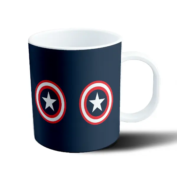 Taza de Plástico Capitán América Escudo