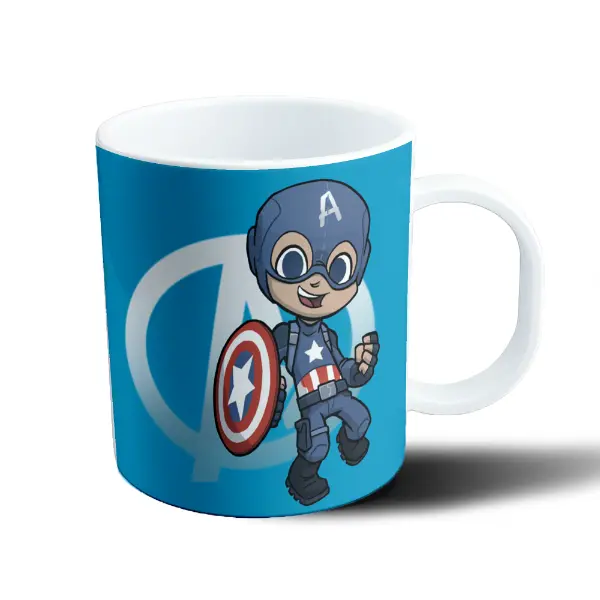 Taza de Plástico Capitan America Chibi Escudo Avengers
