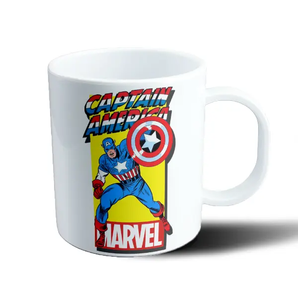 Taza de Plástico Capitan America Retro Comic Marvel