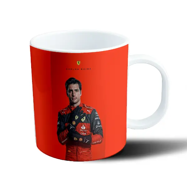 Taza de Plástico Carlos Sainz Ferrari Overol