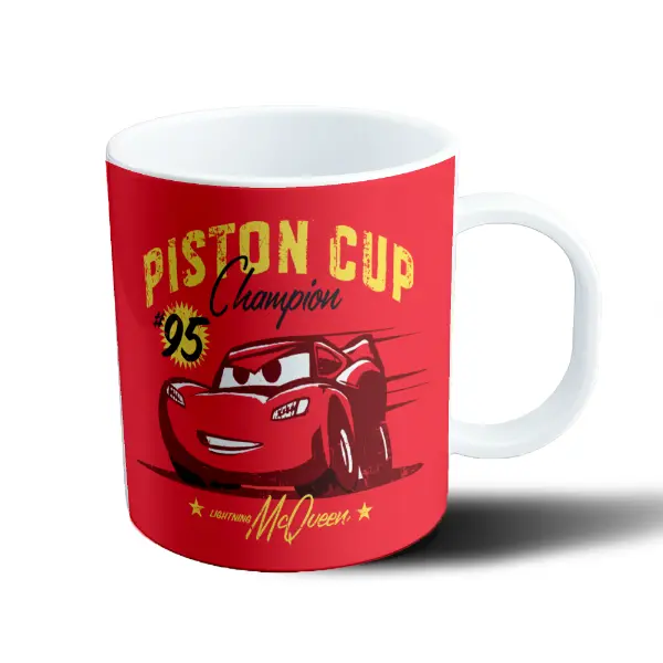 Taza de Plástico Cars Rayo McQueen Piston Cup Campeón #95
