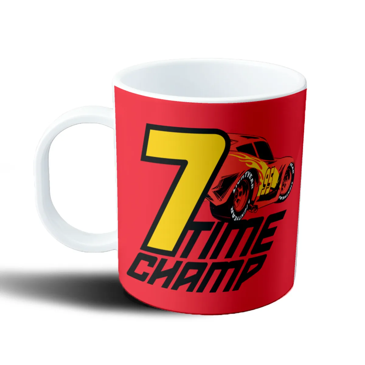 Taza de Plástico Cars Rayo McQueen 7 Time Champ - vista 2