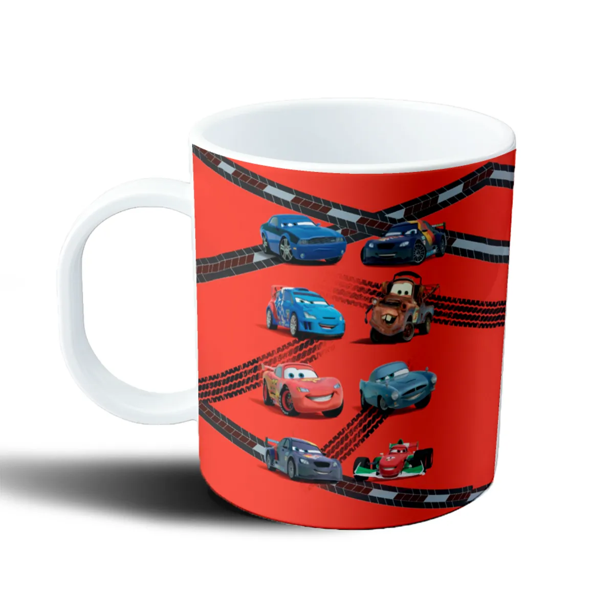 Taza de Plástico Cars Rayo McQueen y Personajes en Pista - vista 2