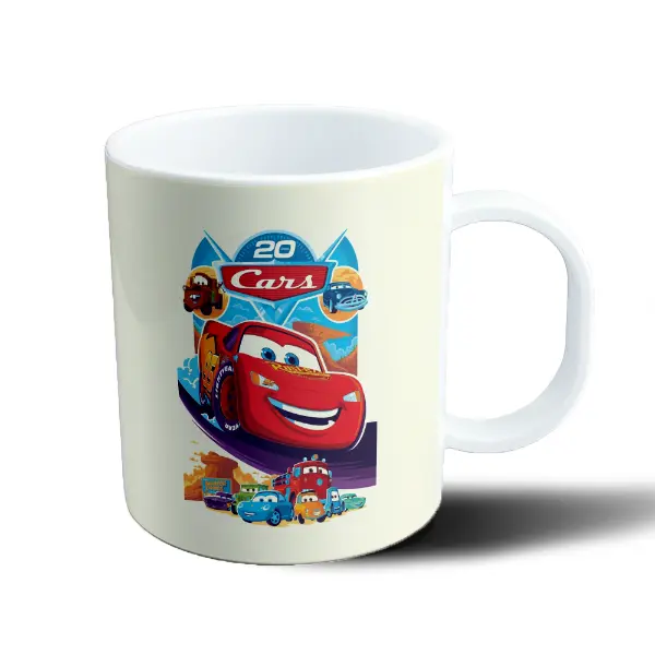 Taza de Plástico Cars 20 Años Rayo McQueen y Amigos