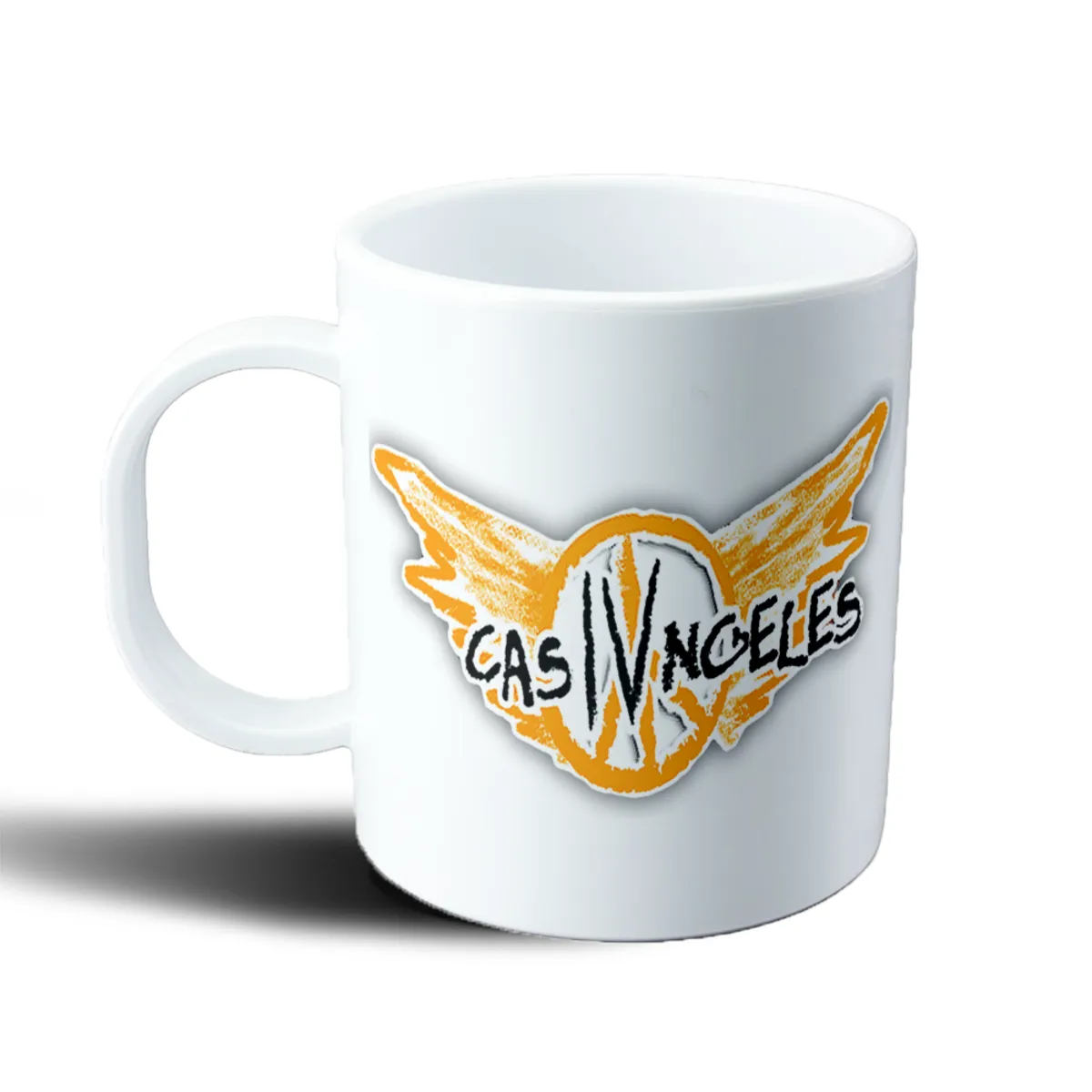 Taza de Plástico Casi Angeles Logo con Alas - vista 2